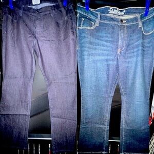 Women's Blue And Black Jeans- 2 Pairs!!